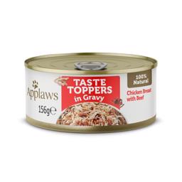 Applaws Taste Toppers i Gravy Våtfoder med kycklingbröst & nötkött 156g